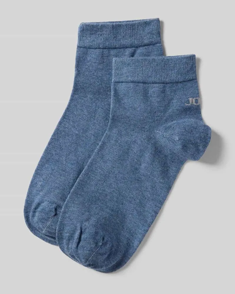 JOOP! Sneakersocken mit Label-Print Jeansblau