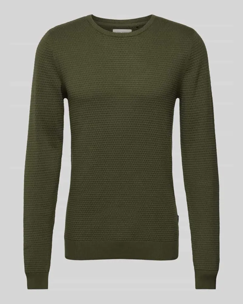 Blend Strickpullover mit Strukturmuster 