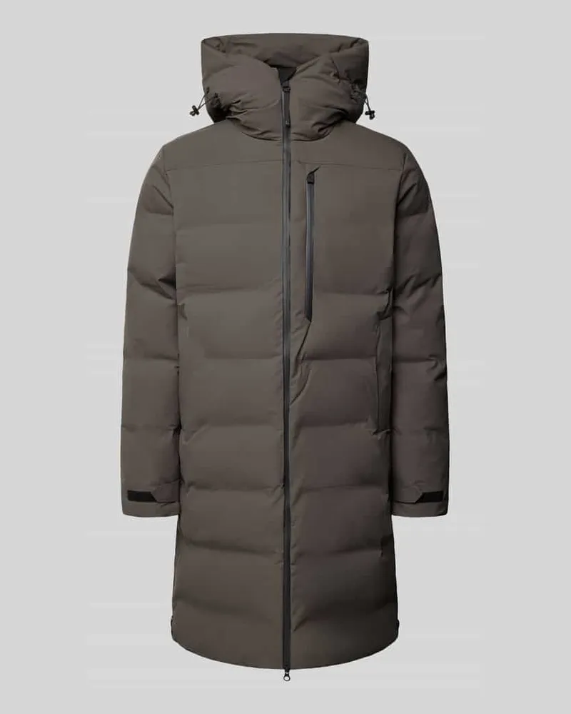 Luhta Steppmantel mit Zweiwege-Reißverschluss Modell 'KAUSTINEN Anthrazit