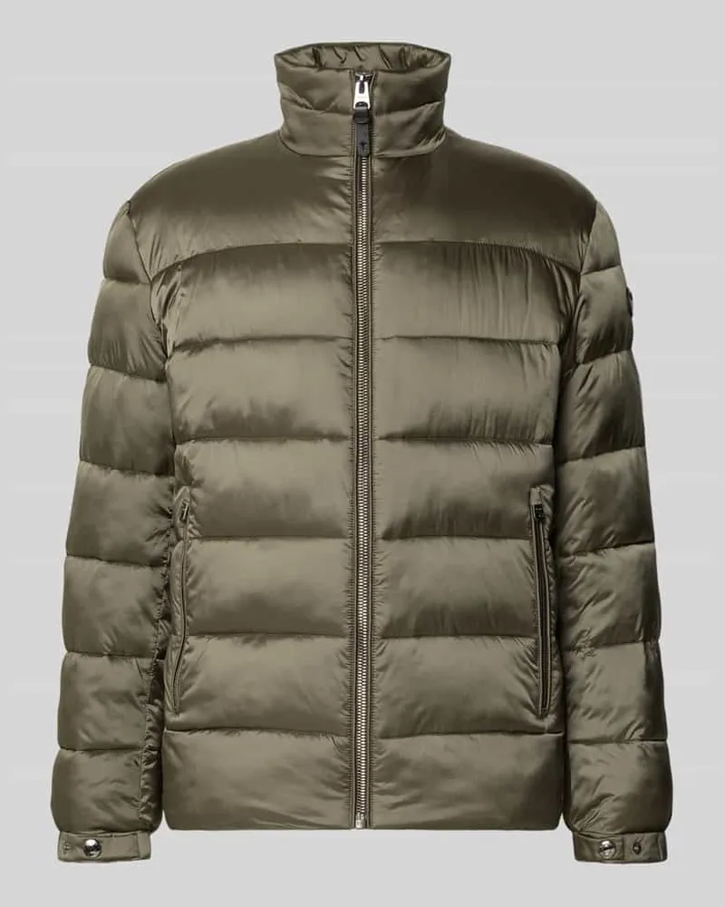 JOOP! Regular Fit Steppjacke mit Stehkragen Oliv