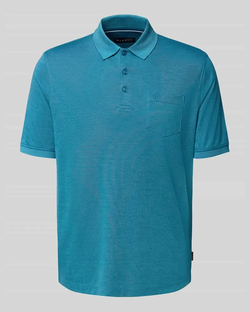 Bugatti Poloshirt mit Brusttasche 