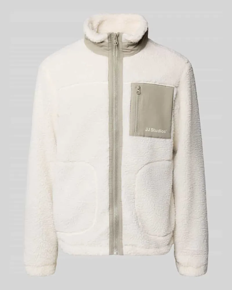 Jack & Jones Fleecejacke mit Stehkragen und Brusttasche Modell 'SOHO 
