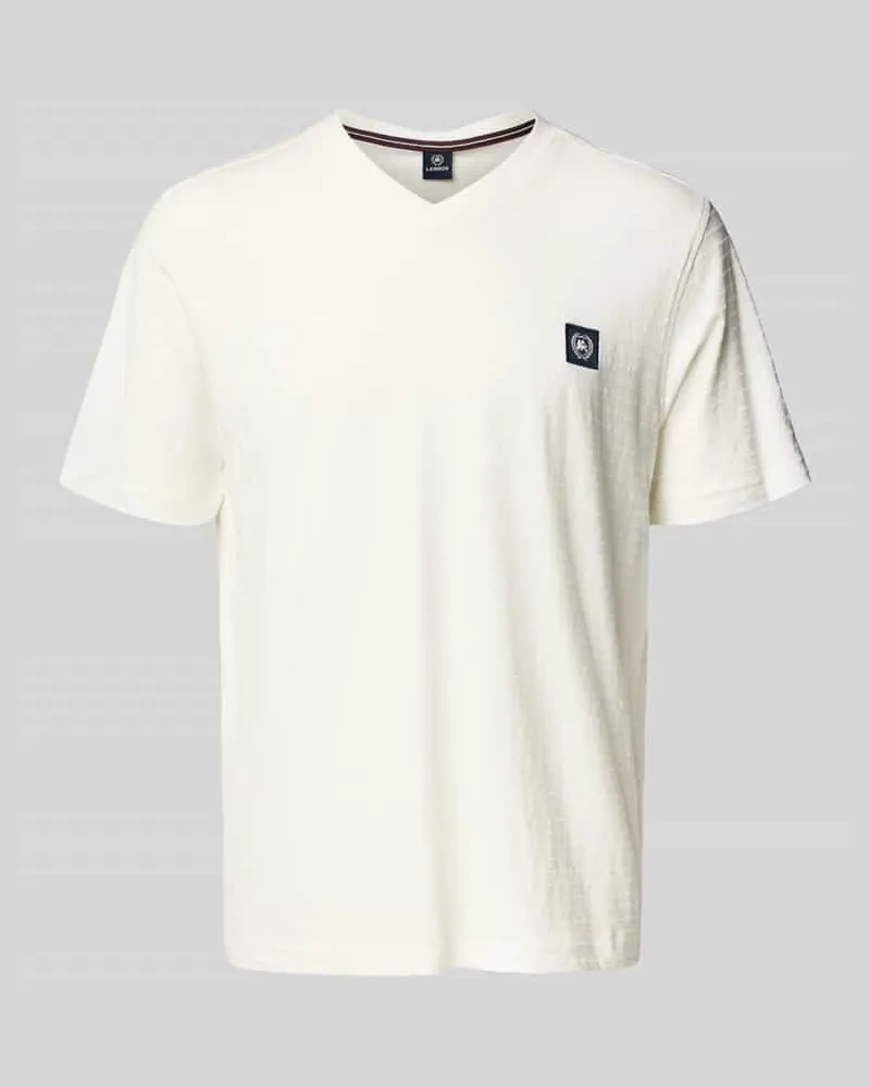 Lerros T-Shirt mit V-Ausschnitt 