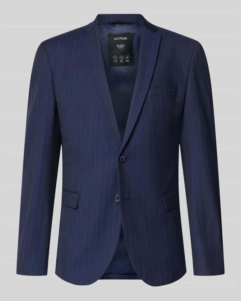 S.Oliver Slim Fit Sakko mit Viskose-Anteil Marine