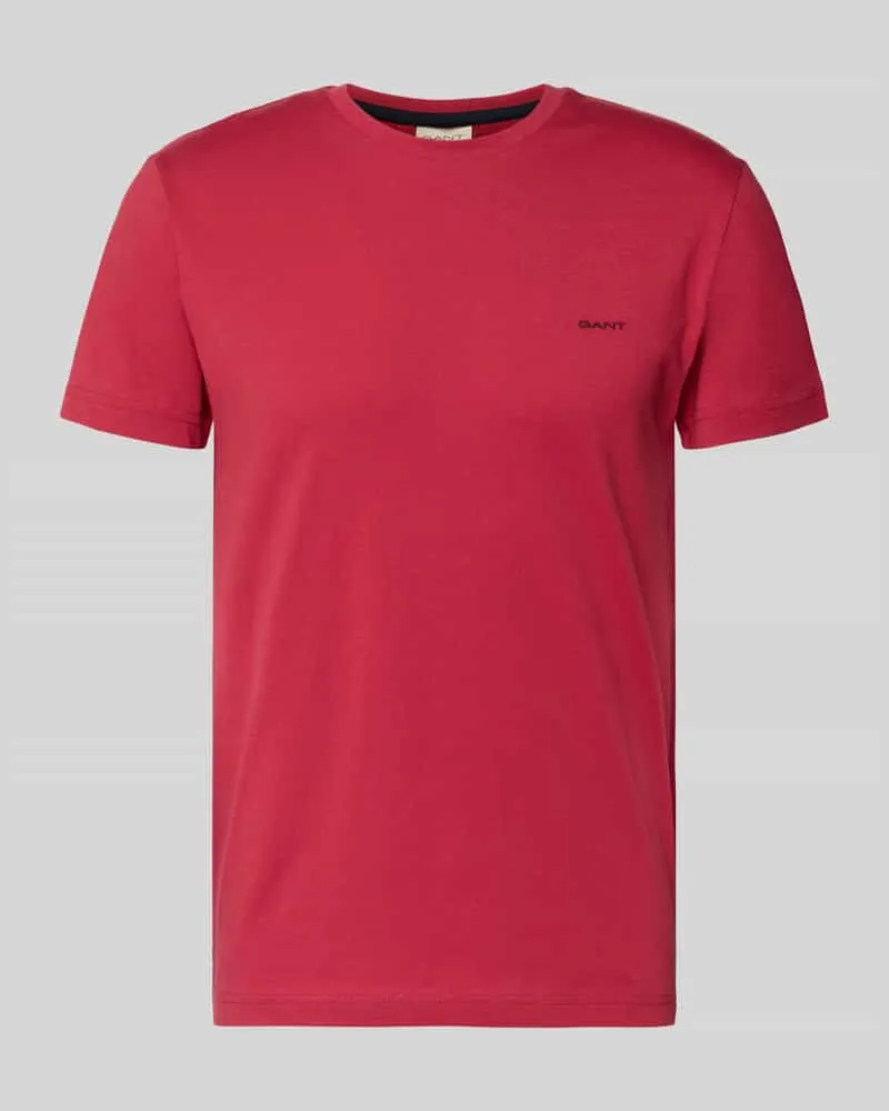 Gant T-Shirt mit Label-Detail Rot