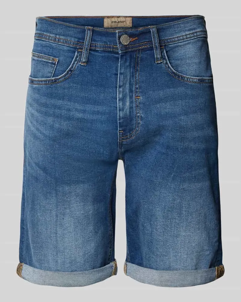 Blend Skinny Fit Jeansshorts im 5-Pocket-Design Modell 'TWISTER 