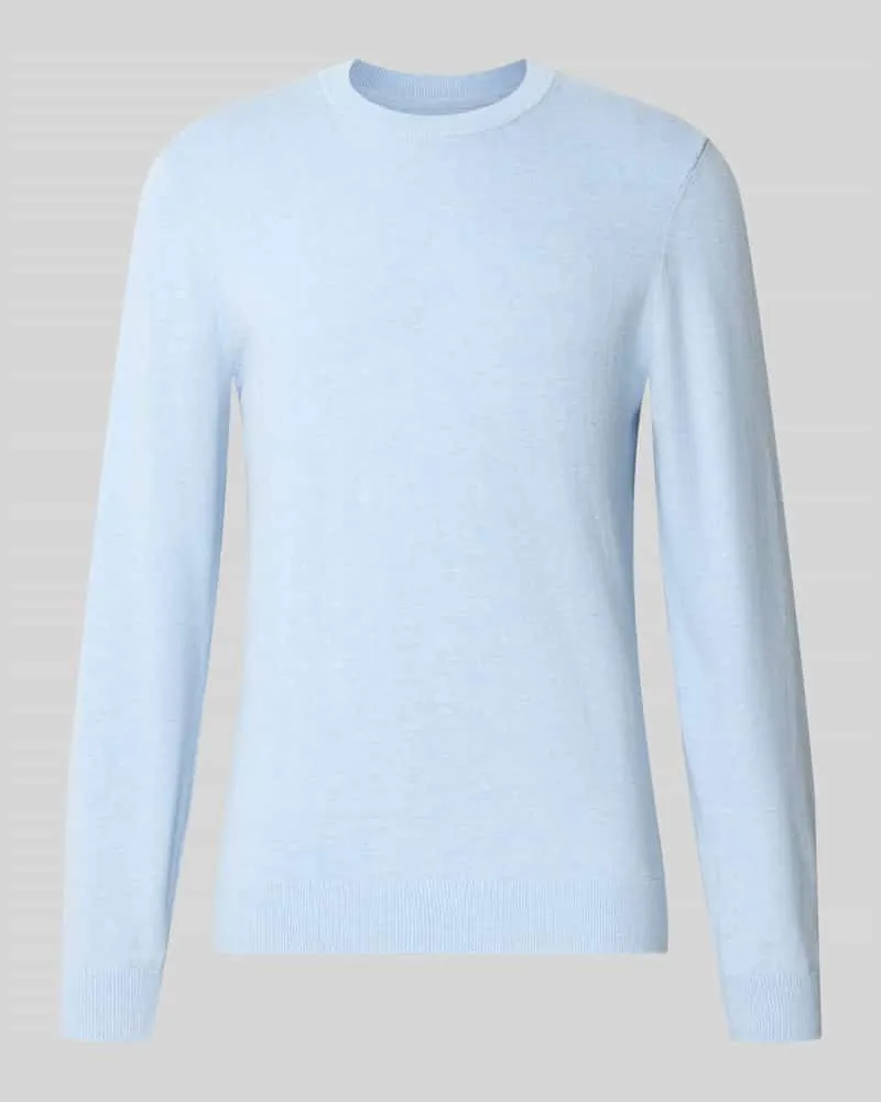 McNeal Strickpullover aus Baumwoll-Kaschmir-Mix mit Rundhalsausschnitt Bleu