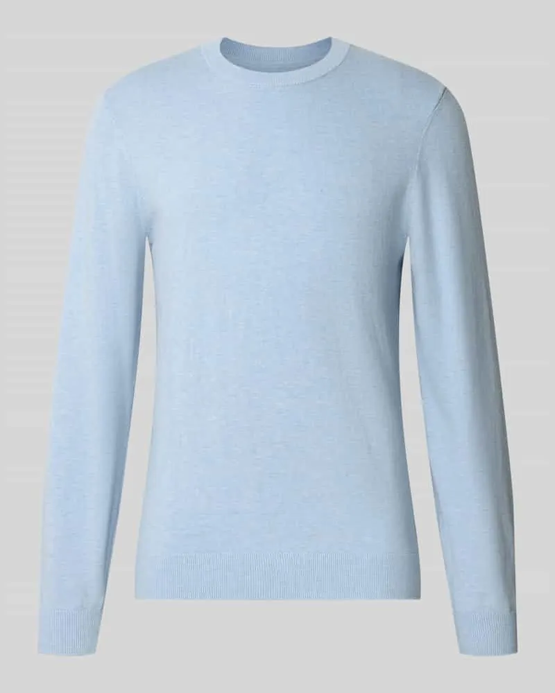 McNeal Strickpullover aus Baumwoll-Kaschmir-Mix mit Rundhalsausschnitt Bleu