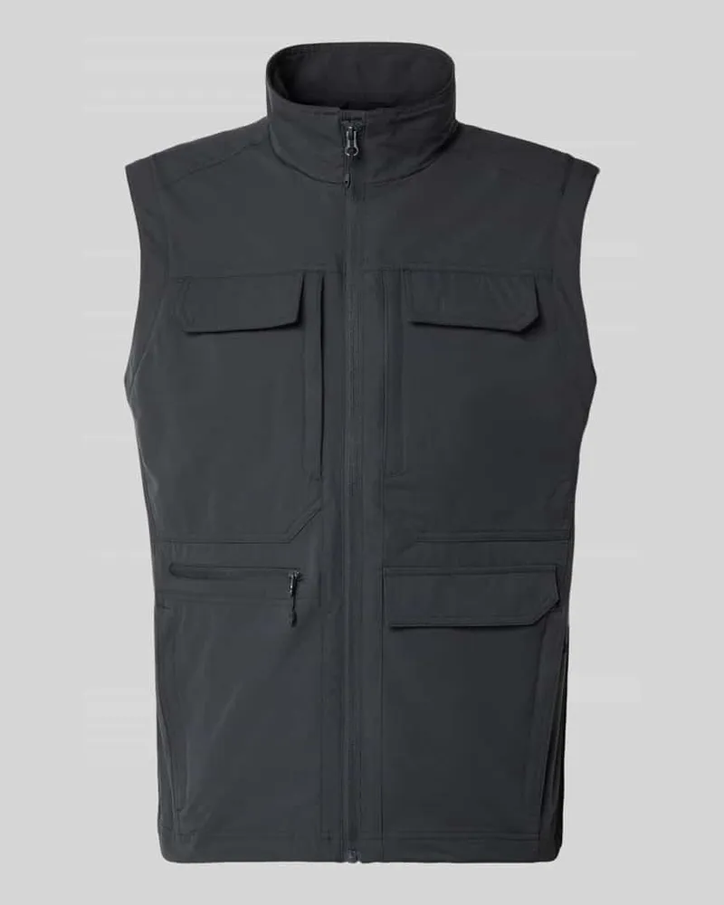Icepeak Regular Fit Weste mit aufgesetzten Taschen Modell 'Bergheim Anthrazit