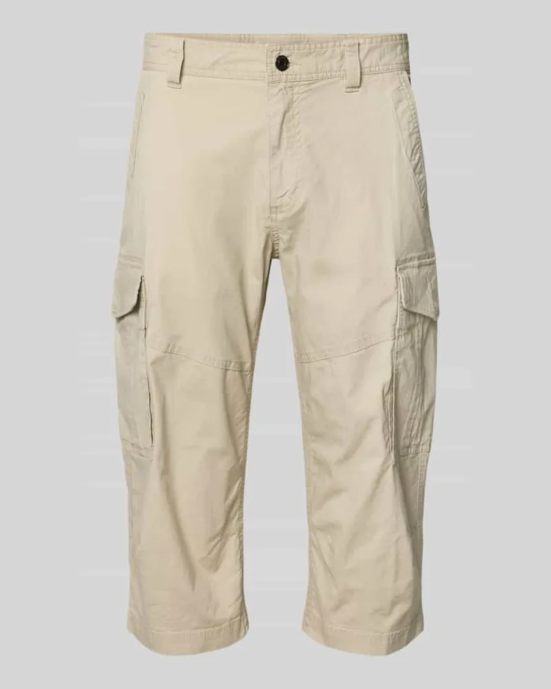 S.Oliver Relaxed Fit Cargoshorts aus Baumwoll-Mix Camel