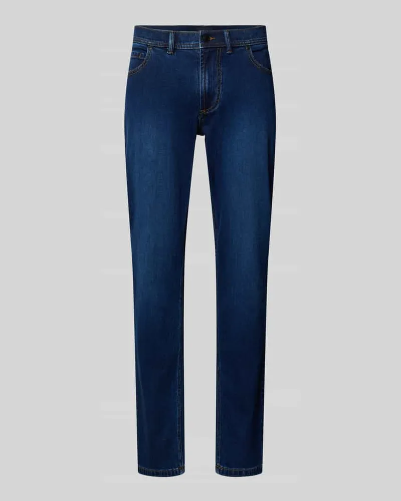 Christian Berg Jeans aus Soft Denim mit 9% Cashmere-Anteil Blau