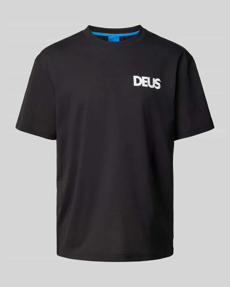 Deus Ex Machina T-Shirt mit Label-Print Black