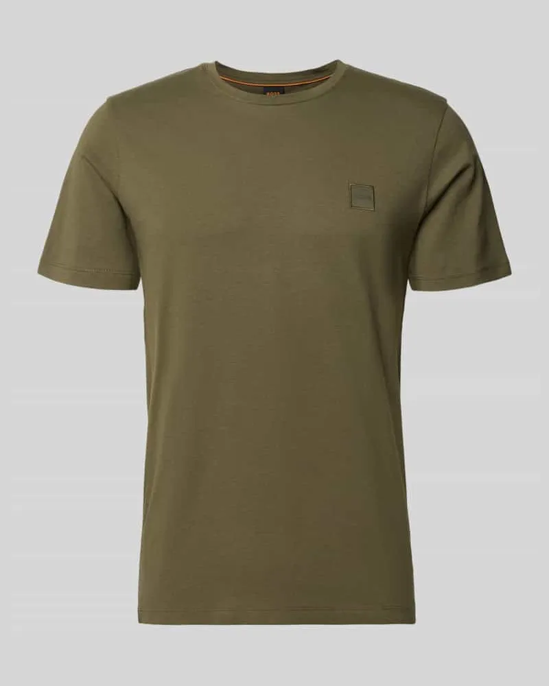 HUGO BOSS Regular Fit T-Shirt aus reiner Baumwolle Modell 'TALES Khaki