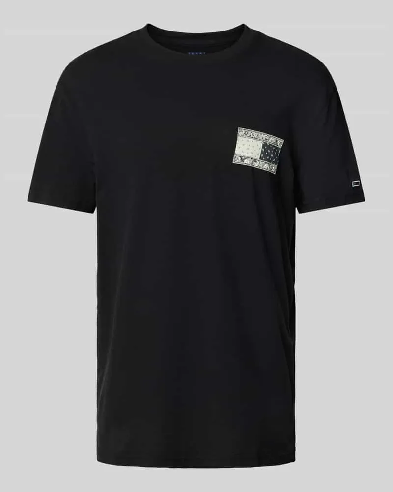 Tommy Hilfiger Regular Fit T-Shirt aus reiner Baumwolle Black