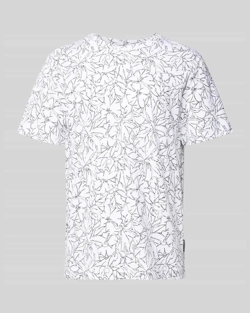 Tom Tailor Regular Fit T-Shirt aus reiner Baumwolle Weiss