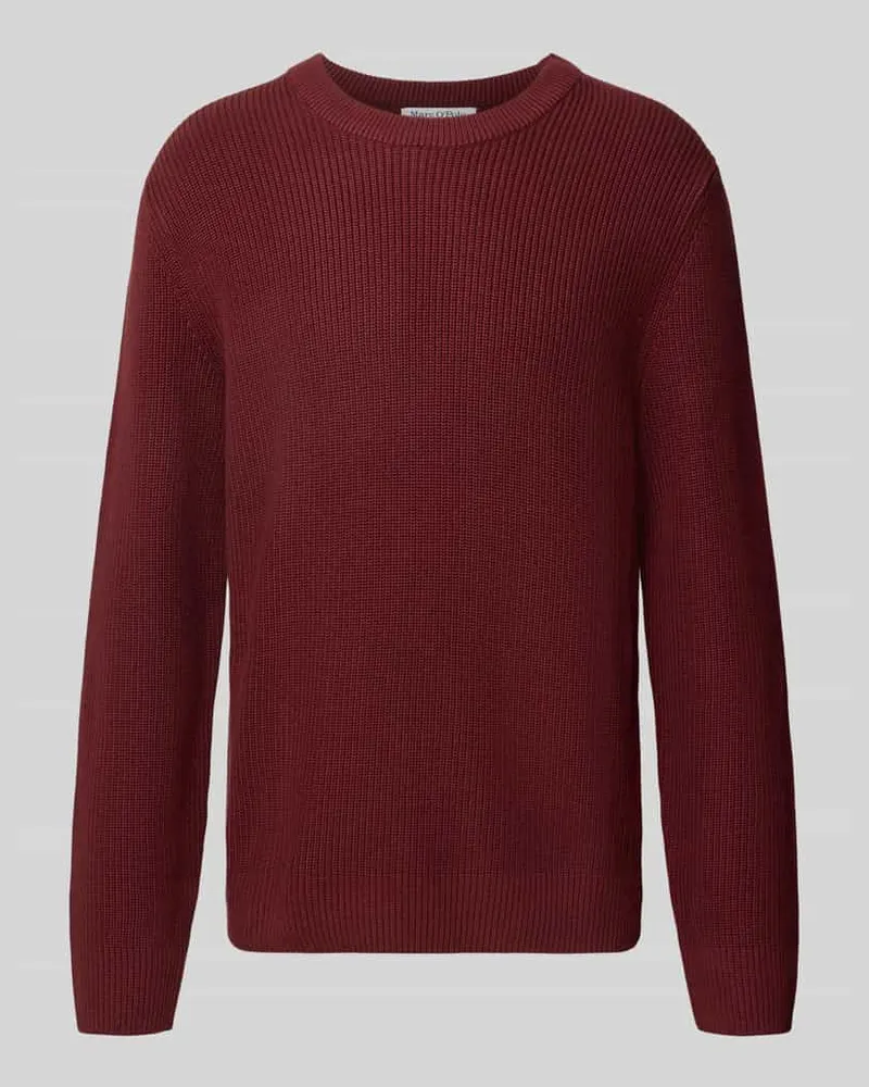 Marc O'Polo Regular Fit Pullover aus reiner Baumwolle Bordeaux