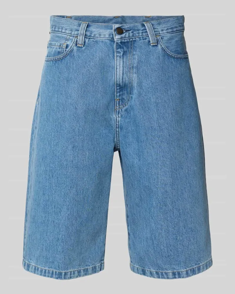 Carhartt WIP Jeansshorts mit Eingrifftaschen Modell 'Langdon Jeansblau