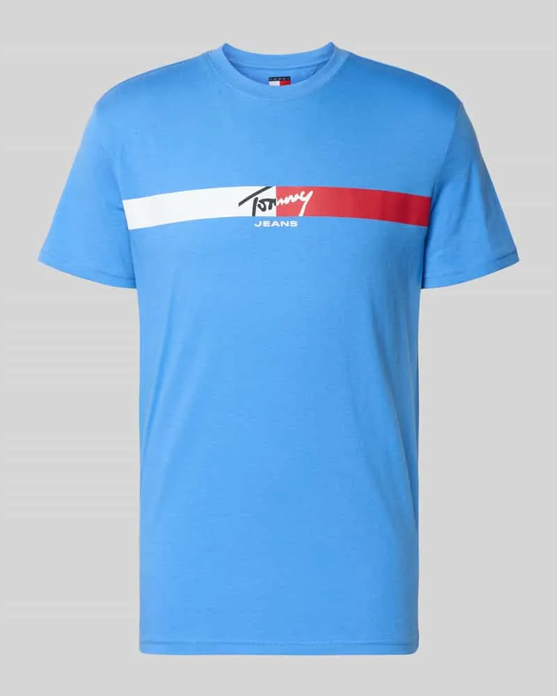 Tommy Hilfiger Regular Fit T-Shirt aus reiner Baumwolle Metallic