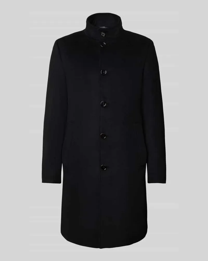 Christian Berg Regular Fit Wollmantel mit Viskose-Anteil 