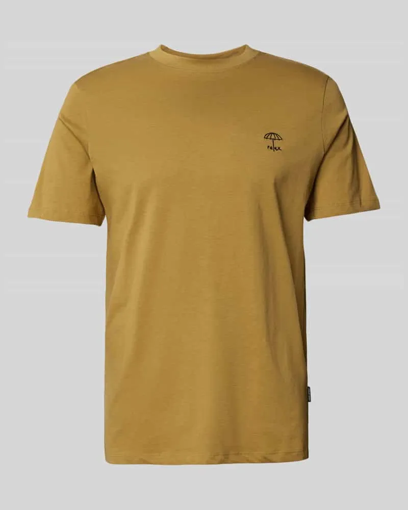 Blend T-Shirt mit geripptem Rundhalsausschnitt Modell 'JENS 