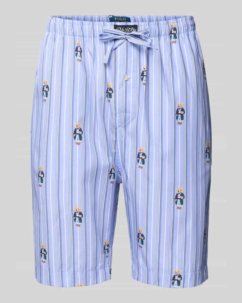 Ralph Lauren Pyjama-Shorts mit elastischem Bund 