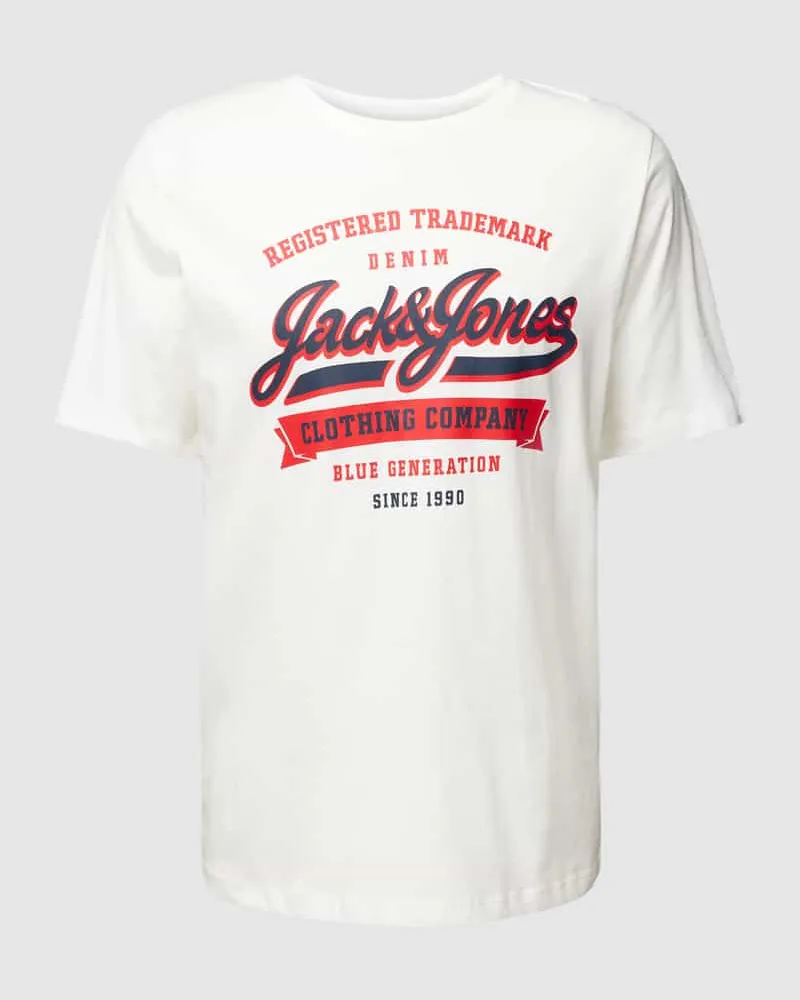 Jack & Jones T-Shirt mit Label-Print 