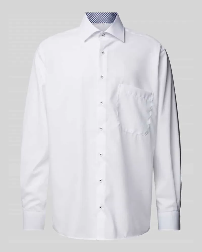 Eterna Comfort Fit Businesshemd aus Popeline Weiss