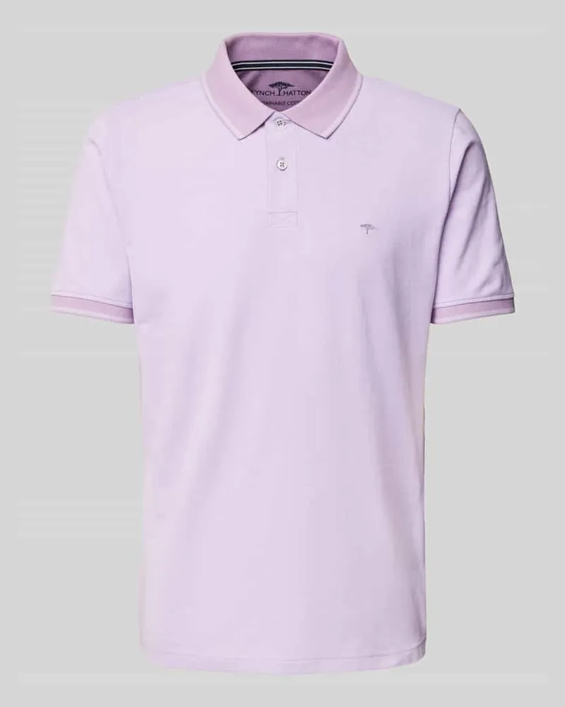 Fynch-Hatton Regular Fit Poloshirt mit Logo-Stitching 