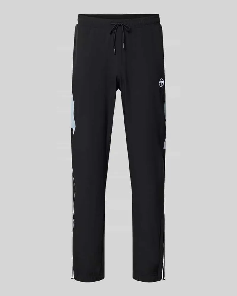 Sergio Tacchini Sweatpants mit Logo-Stitching Modell 'CASPIO Black