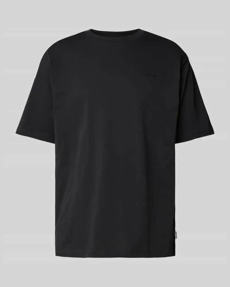 Mazine T-Shirt mit Label-Stitching Black