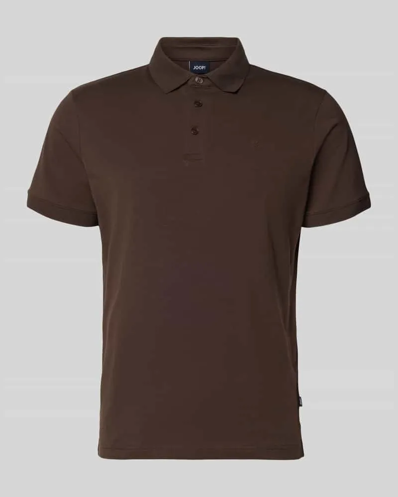 JOOP! Regular Fit Poloshirt mit Knopfleiste Modell 'Carlosjuan Schoko