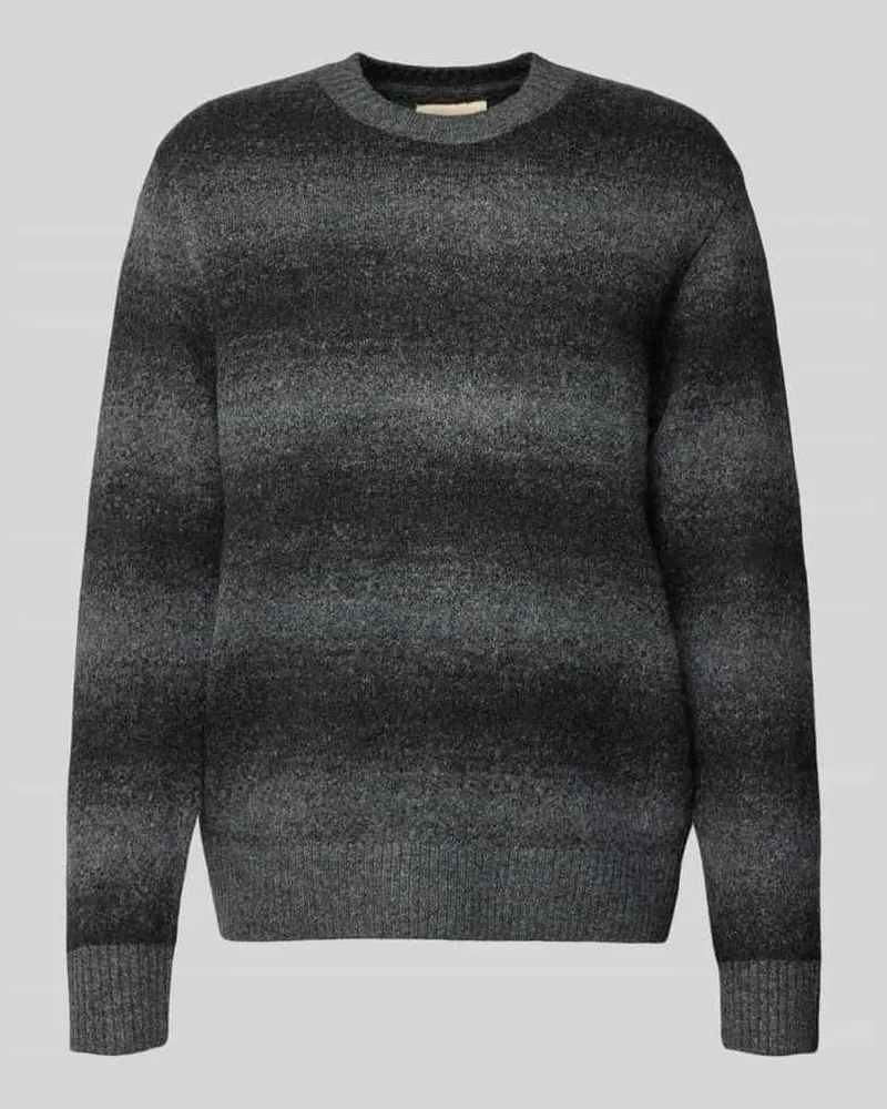 Jack & Jones Strickpullover mit Rundhalsausschnitt Anthrazit