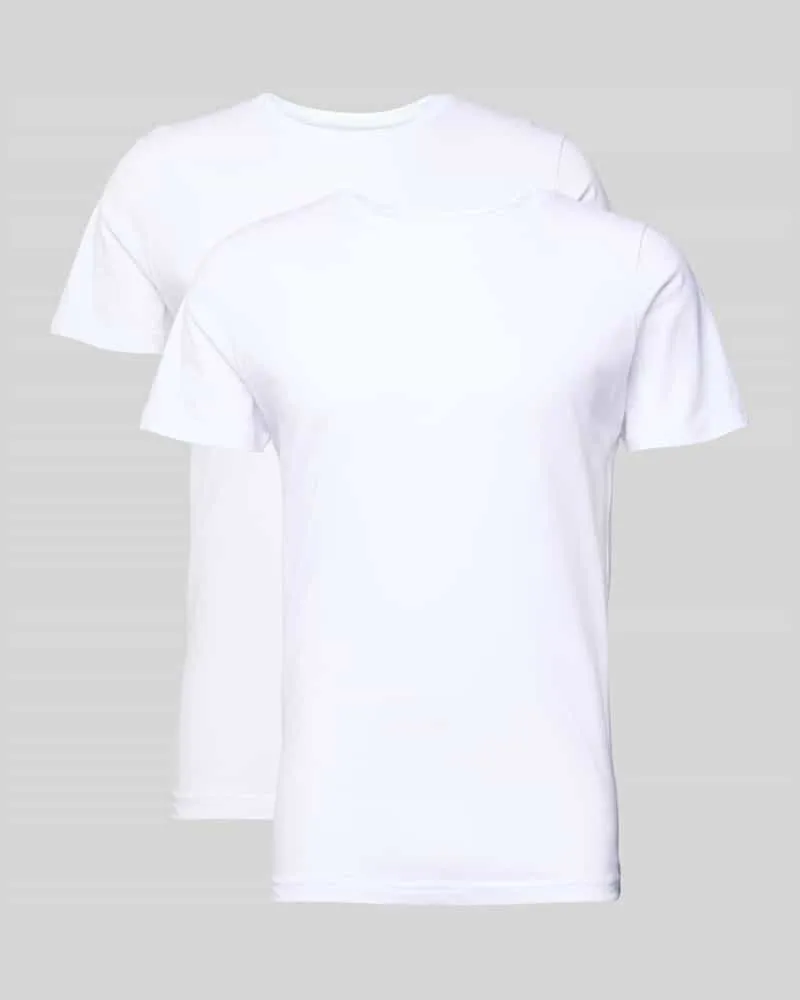 McNeal T-Shirt mit Rundhalsausschnitt im 2er-Pack Weiss