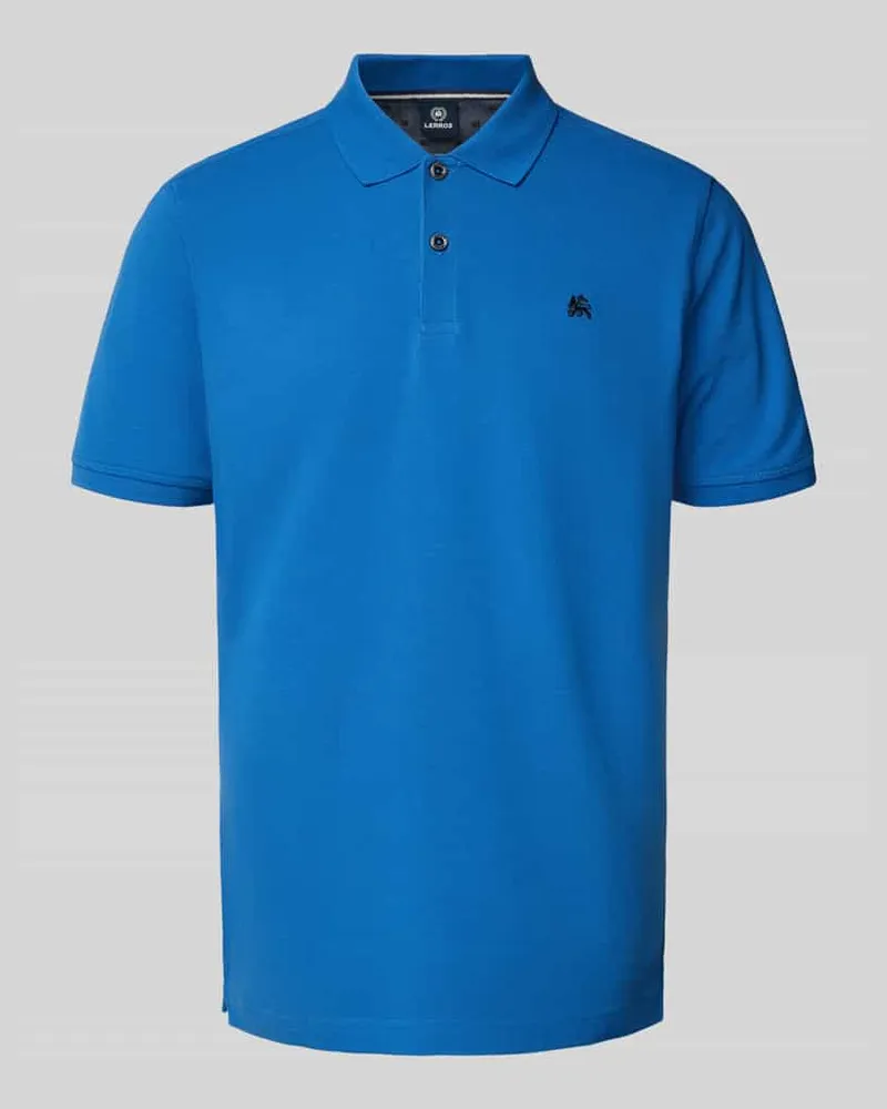 Lerros Poloshirt mit Label-Stitching 