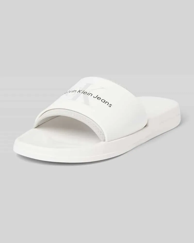 Calvin Klein Slides mit Label-Print 