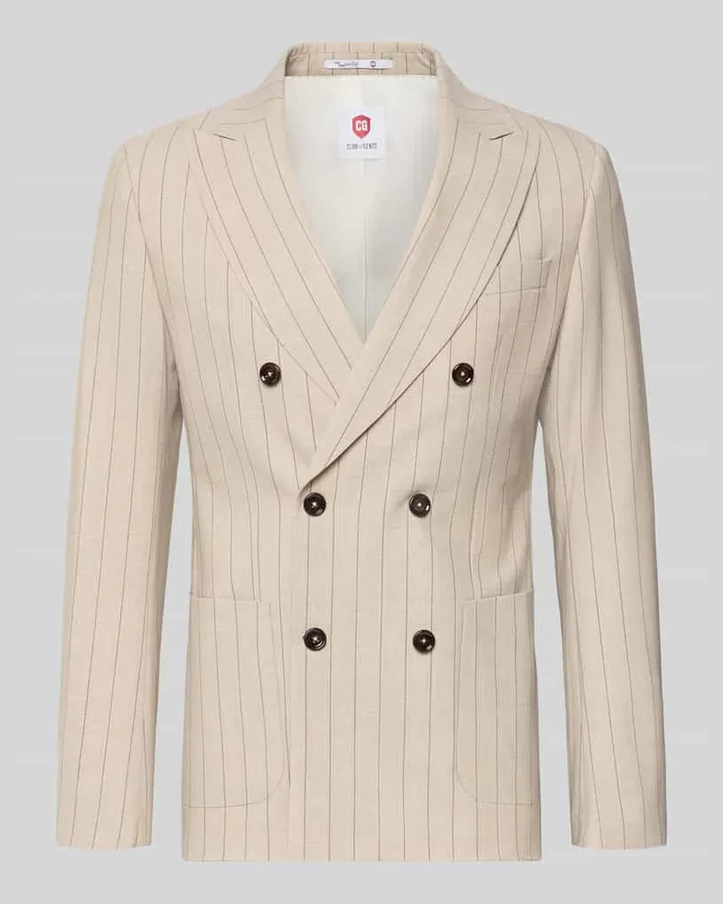 CG Slim Fit Sakko mit Reverskragen Modell 'Phinix Beige