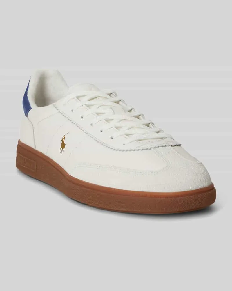 Ralph Lauren Sneaker aus echtem Rindsleder Weiss