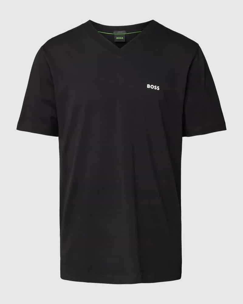 HUGO BOSS T-Shirt mit V-Ausschnitt 