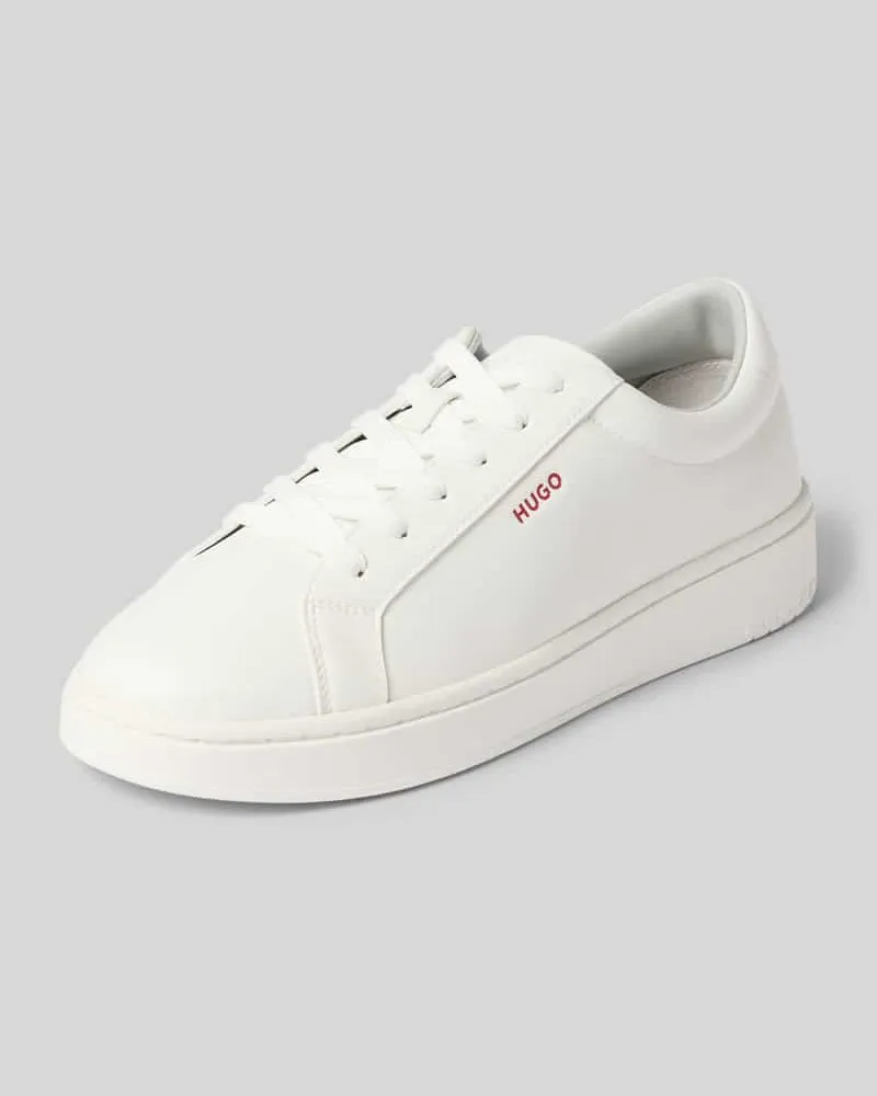 HUGO BOSS Sneaker mit Schnürung Modell 'Neston_tenn_pu Weiss