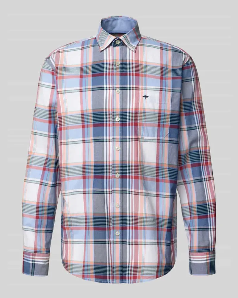 Fynch-Hatton Regular Fit Freizeithemd mit Logo-Stitching Modell 'Oxford 