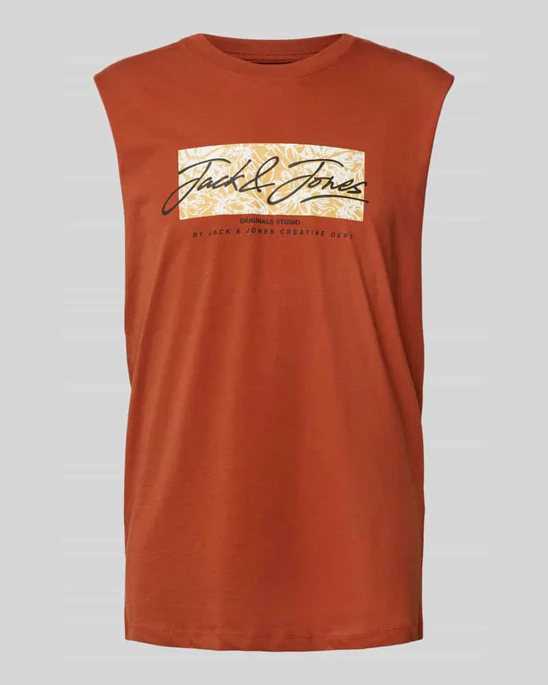 Jack & Jones Tanktop mit Label-Print Modell 'SPLIT 