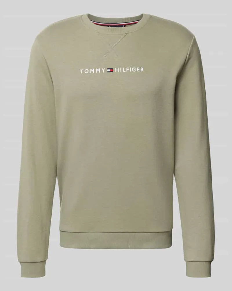 Tommy Hilfiger Regular Fit Sweatshirt aus Baumwoll-Mix Khaki