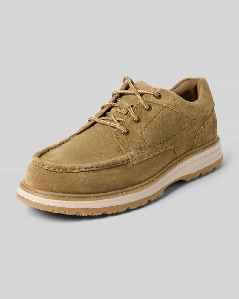 Clarks Schnürschuhe aus Leder Modell 'Melbury Lace Sand