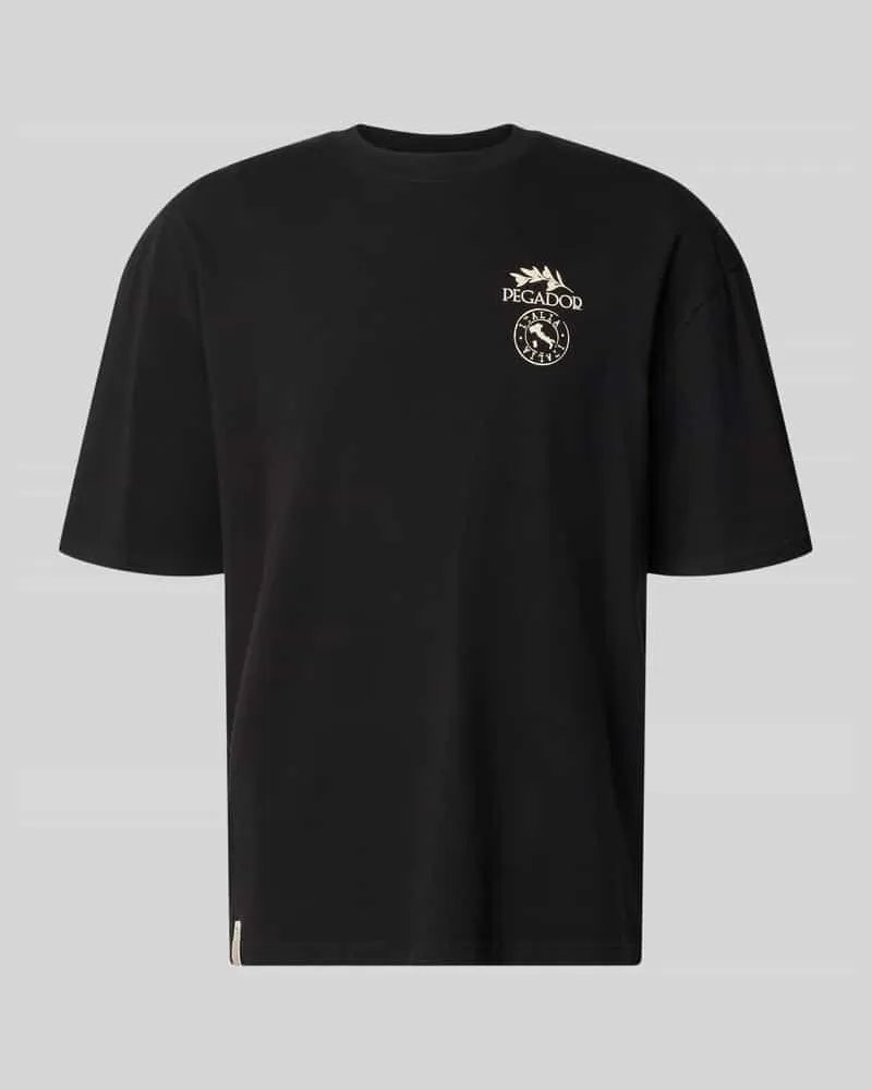 PEGADOR Oversized T-Shirt mit rückseitigem Print Modell 'Pedroche Black