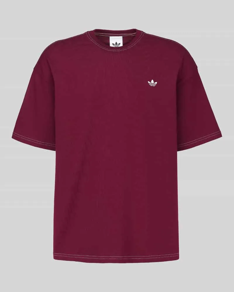 adidas Sweatshirt mit Logo-Detail Bordeaux