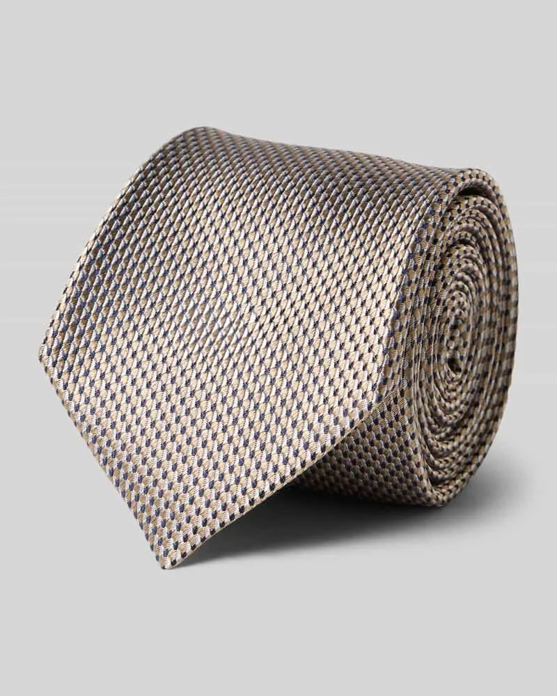 JOOP! Krawatte aus Seide im Allover-Look (8 cm Beige