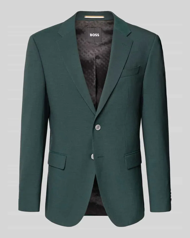 HUGO BOSS Regular Fit Sakko mit Schurwoll-Anteil Modell 'JASPER Gruen