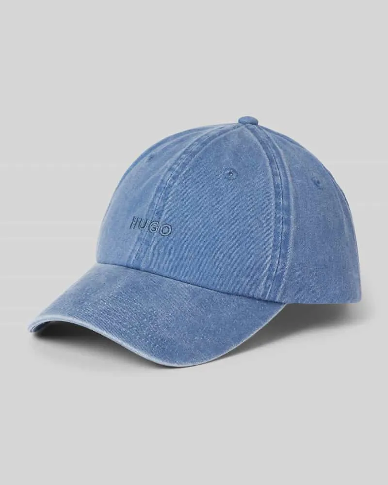 HUGO BOSS Basecap mit Label-Stitching Modell 'Mett Jeansblau