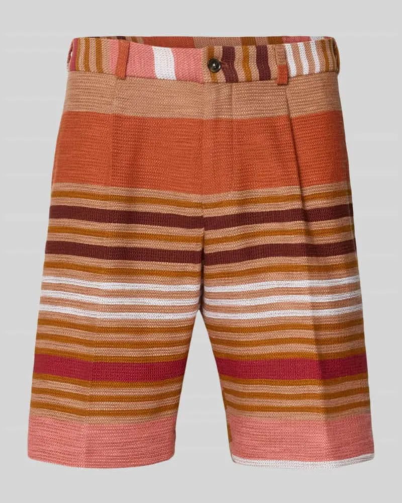 Zuitable Shorts mit Eingrifftaschen Hellrot