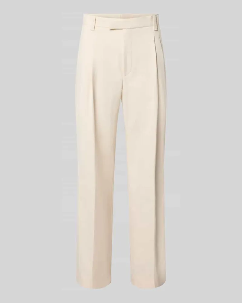 HUGO BOSS Weite Hose aus Baumwoll-Mix Modell 'C-Pat-DPL-263 Offwhite